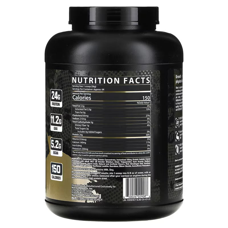 Nutrex Research 100% Premium Whey Protein 2272 G 64 SERVİS