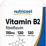 Nutricost Vitamin B2 Riboflavin 100mg 120 Caps