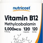 Nutricost Vitamin B12 Methylcobalamin 5000mcg 120 Vegetarian Caps