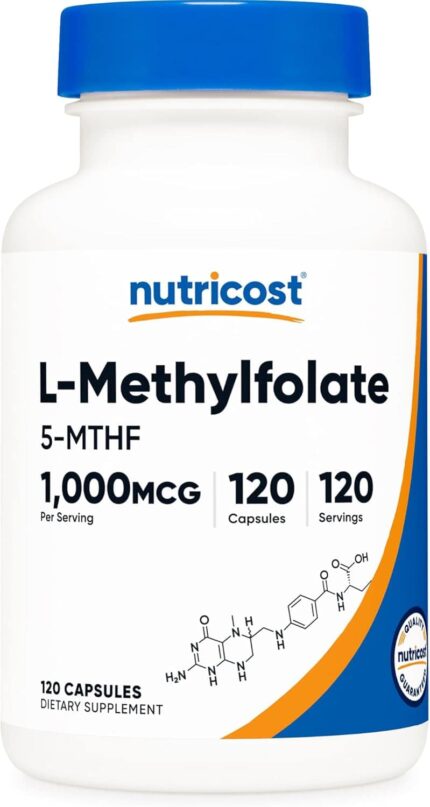 Nutricost Methylfolate Women's Health 1000mcg 120 Vegetarian Caps
