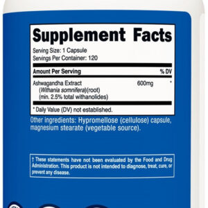 Nutricost Ashwagandha Root 600 MG 120 Capsules