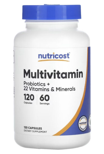 Nutricost Multivitamin Probiotics + 22 Vitamins & Minerals 120 Caps