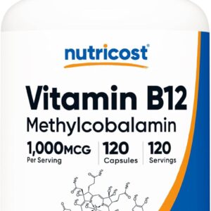 Nutricost Vitamin B12 Methylcobalamin 1000mcg 120 Caps