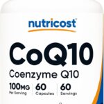 Nutricost CoQ10 Coenzyme Q10 Ubiquinone 100mg 60 Vegetarian Caps