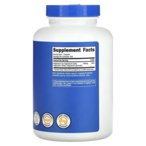 Nutricost, Magnesium Oxide , Citrate , glycinate Complex  500 mg 240 Caps - Görsel 2