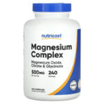 Nutricost, Magnesium Oxide , Citrate , glycinate Complex 500 mg 240 Caps