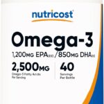 Nutricost Omega 3 Fish Oil - 2500MG 120 Softgels
