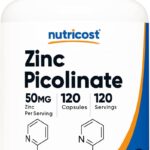 Nutricost Zinc Picolinate 50mg 120 Vegetarian Caps