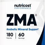 Nutricost ZMA Magnesium Zinc B6 Mineral Support 180 Caps