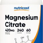Nutricost Magnesium Citrate 420mg 240 Veggie Caps