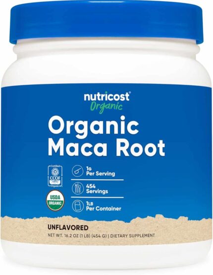 Nutricost Organic Maca Root Powder 454 Gram
