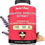 Nutrivein Premium Fadogia Agrestis and Tongkat Ali with Turkesterone - 1100 mg - 120 Caps Strength, & Recovery for Men & Women