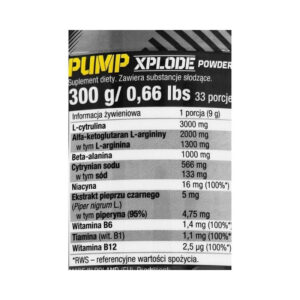 Olimp Pump Preworkout Xplode Powder / 33 Serv. - Görsel 2