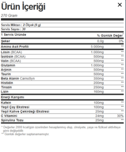 Optimum Essential Amino Energy 270 Gr - Görsel 2