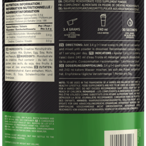 Optimum Nutrition Micronised Creatine Powder 634 g – 186 SERVİS