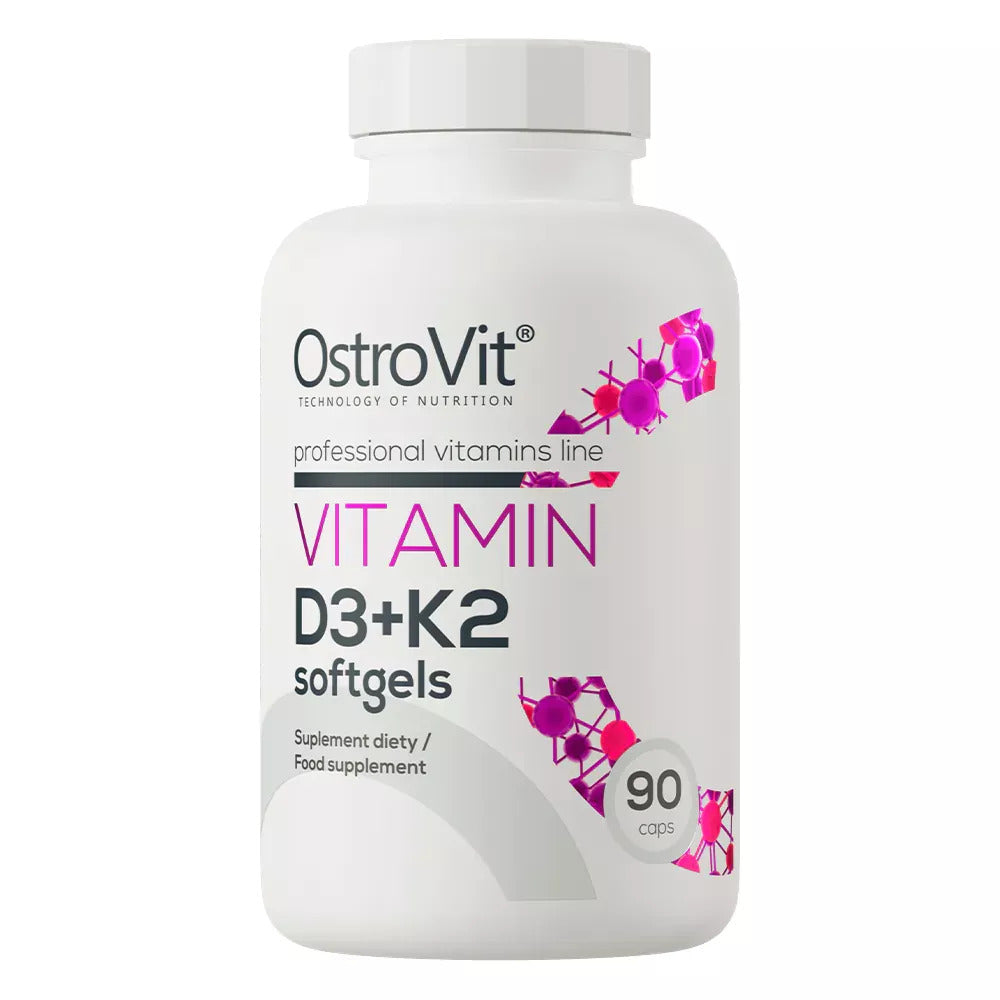 OstroVit Vitamin D3 2000 IU + K2 90 Softgels