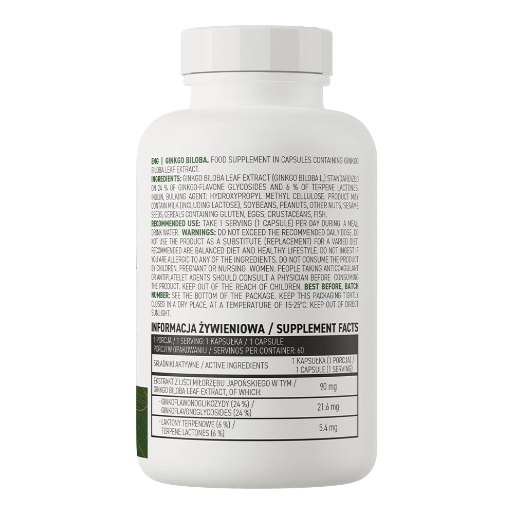 OstroVit Ginkgo Biloba VEGE 60 capsules - Görsel 2