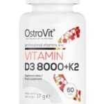 Ostrovit Vitamin D3 8000 IU + K2 - 60 Tablets