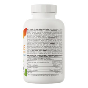 OstroVit Vitamin D3 2000 IU + K2 MK-7 + C Vitamin + Zinc Çinko 60 caps - Görsel 2