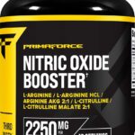 Primaforce Nitric Oxide Booster Arginine Akg HCl Citrulline PreWorkout and Post Workout 120 Caps