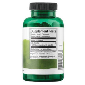 Swanson Milk Thistle Deve dikeni 500 mg 100 Caps - Görsel 3