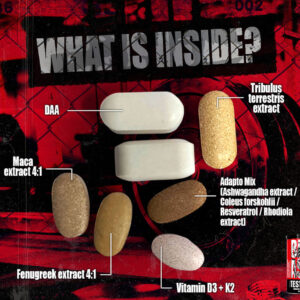 Badass Test Animal Pak Daa Aspartic Acid + Maca + Tribulus + Ashwagandha 30 Paket