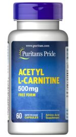 Puritan’s Pride Acetyl L-Carnitine Hcl 500 mg 60 Caps