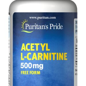Puritan's Pride Acetyl L-Carnitine Hcl 500 mg 60 Caps
