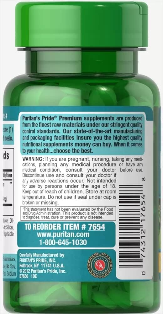 Puritans Pride Ginkgo Biloba Standardized Extract 60 mg 120 Tablet - Görsel 2