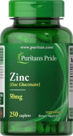 Puritans Pride Zinc Gluconate Çinko 50 Mg 250 Tablet
