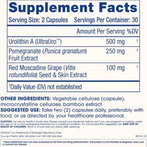 ProHealth Full Spectrum Urolithin A Healthy Aging with Brain Memory Pomegranate & Red Grape 60 Caps