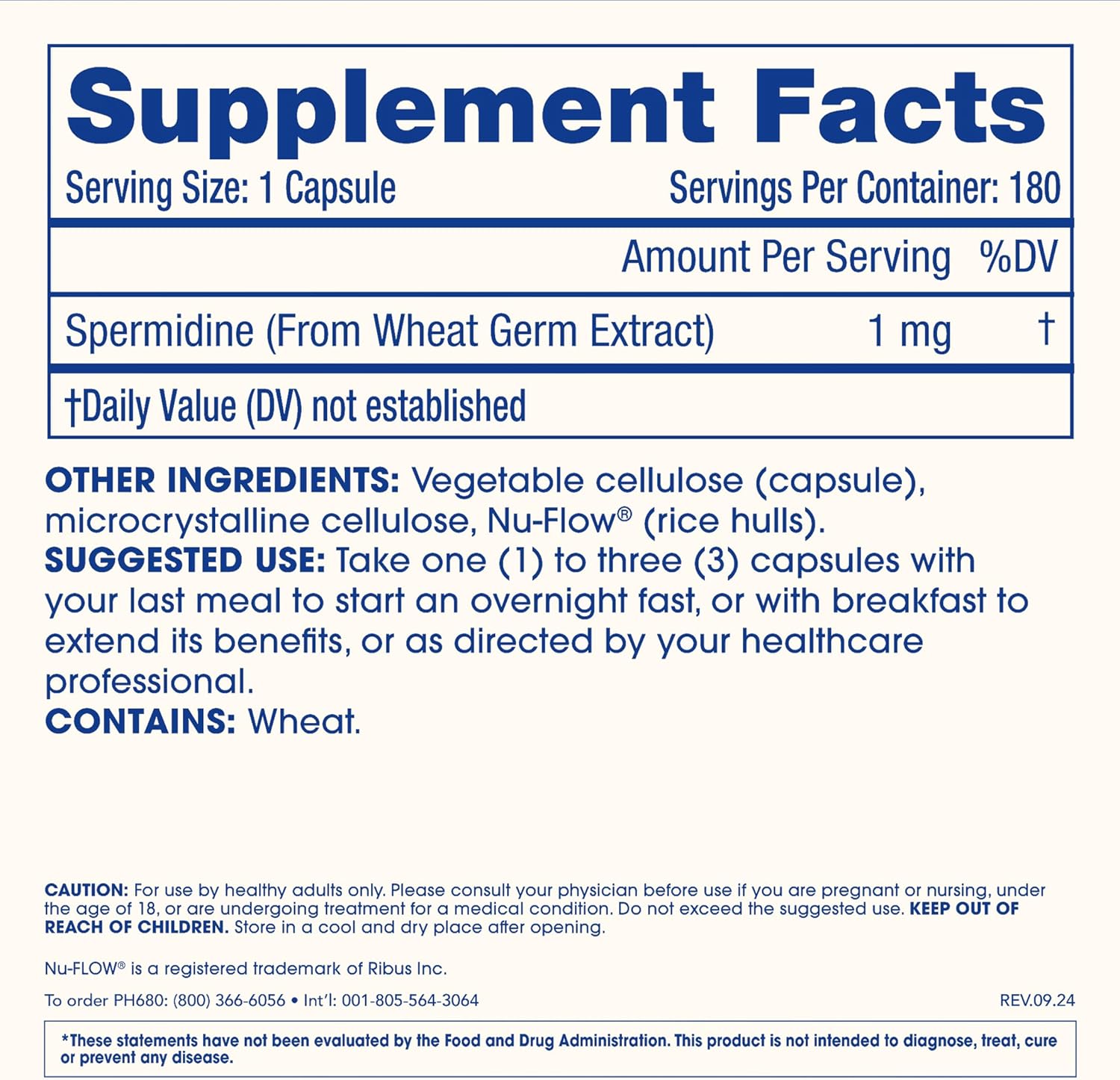 ProHealth Pure Spermidine Health Anti Aging 1 mg | 180 Caps - Görsel 2
