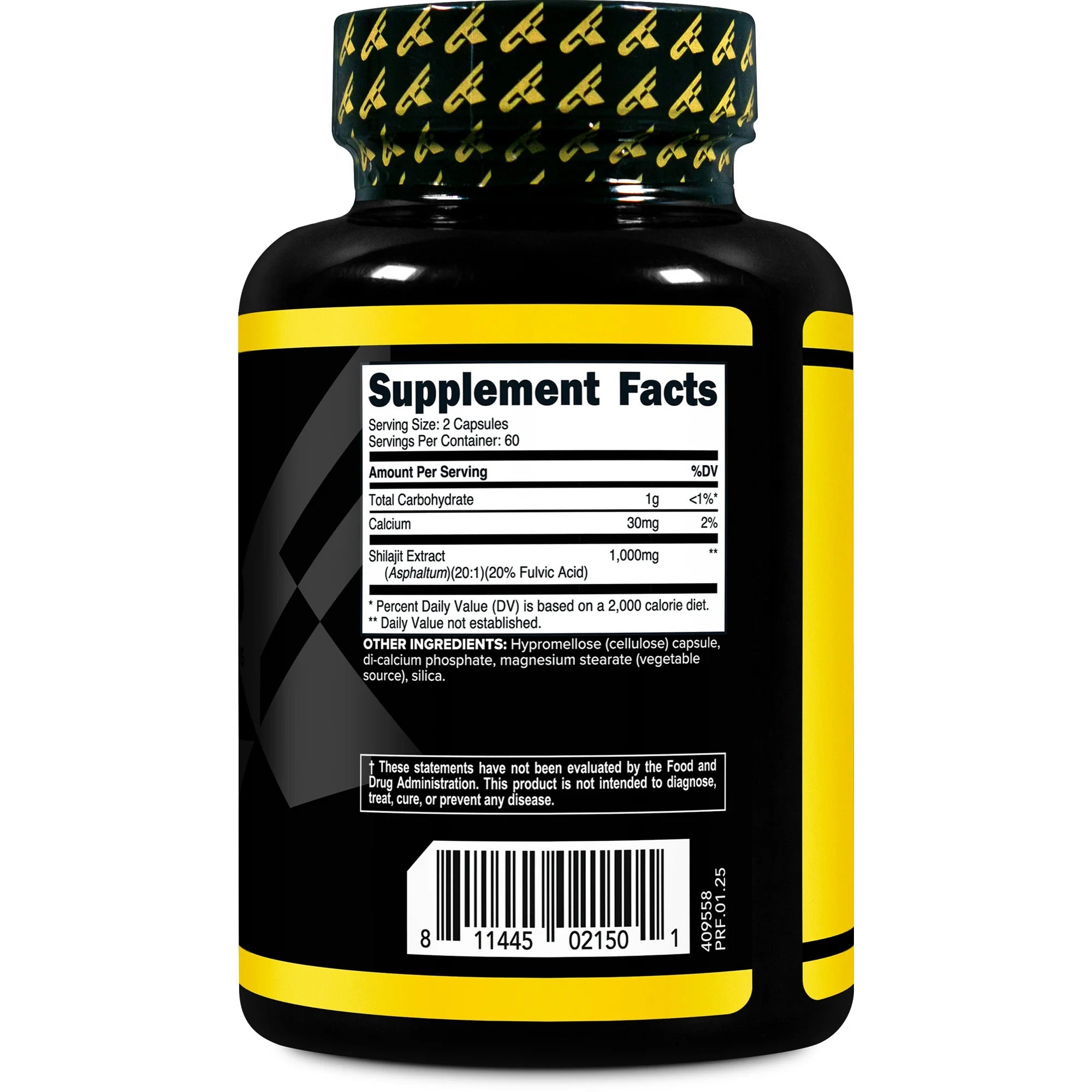 Primaforce Shilajit Naturally Occurring Fulvic Acid 120 Capsules