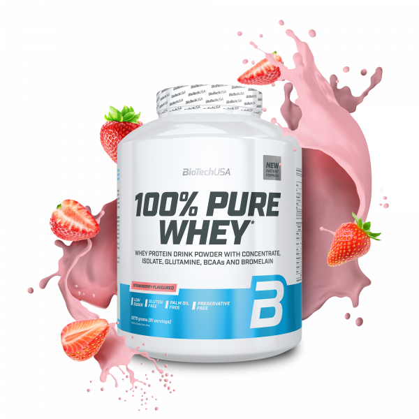 BioTechUSA Pure Whey Protein 2270 Gr – Çilek
