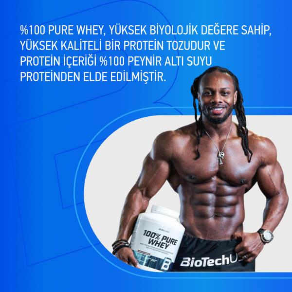 Biotech Usa Pure Whey Protein 1000 Gr - Çilek - Görsel 3