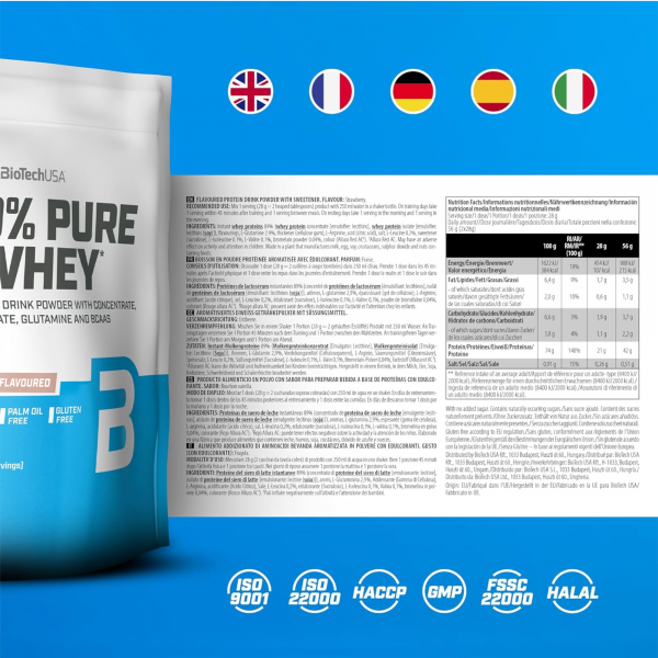 BiotechUsa Pure Whey Protein 454 Gr - Çikolata - Görsel 2