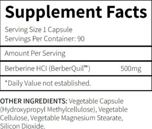 Research Labs Clinical Grade Berberine High Absorption Formula & BerberQuil Glucose 500mg 90 Caps - Görsel 4