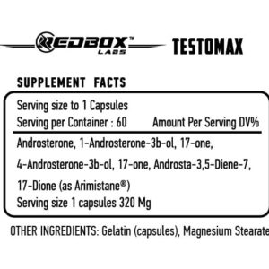 Red Box Labs TestoMax Testo Booster 60 Caps