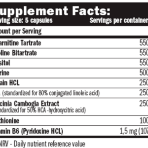 AMIX Lipotropic Cla + L Carnitine Fat Burner  100 Caps