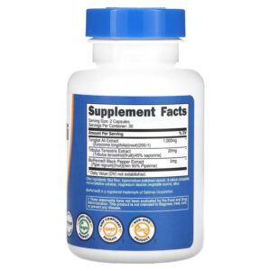 Nutricost Tongkat Ali+ Tribulus 200:1 1000 Mg 60 Kapsül - Görsel 2