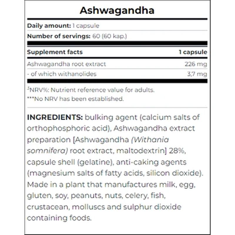 SCITEC NUTRITION Ashwagandha 60 caps - Görsel 2