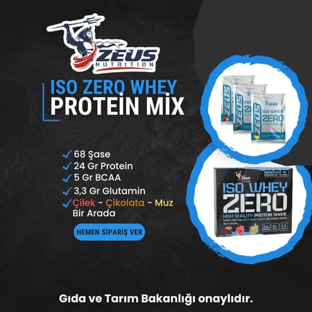 Zeus Nutrıtıon Zero Isole Whey Protein Mix Aroma 68 Servis