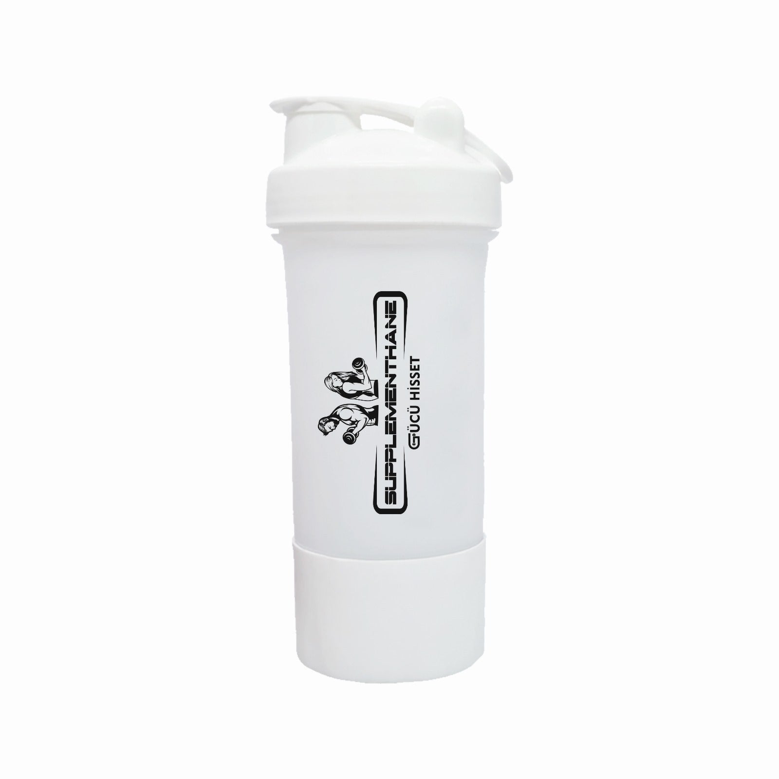 Fitness Smart Shaker 550 Ml + Toz saklama kablı - Görsel 3
