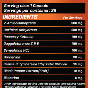 GRIMLABS Shredder Fat Burner 30 KAPSÜL