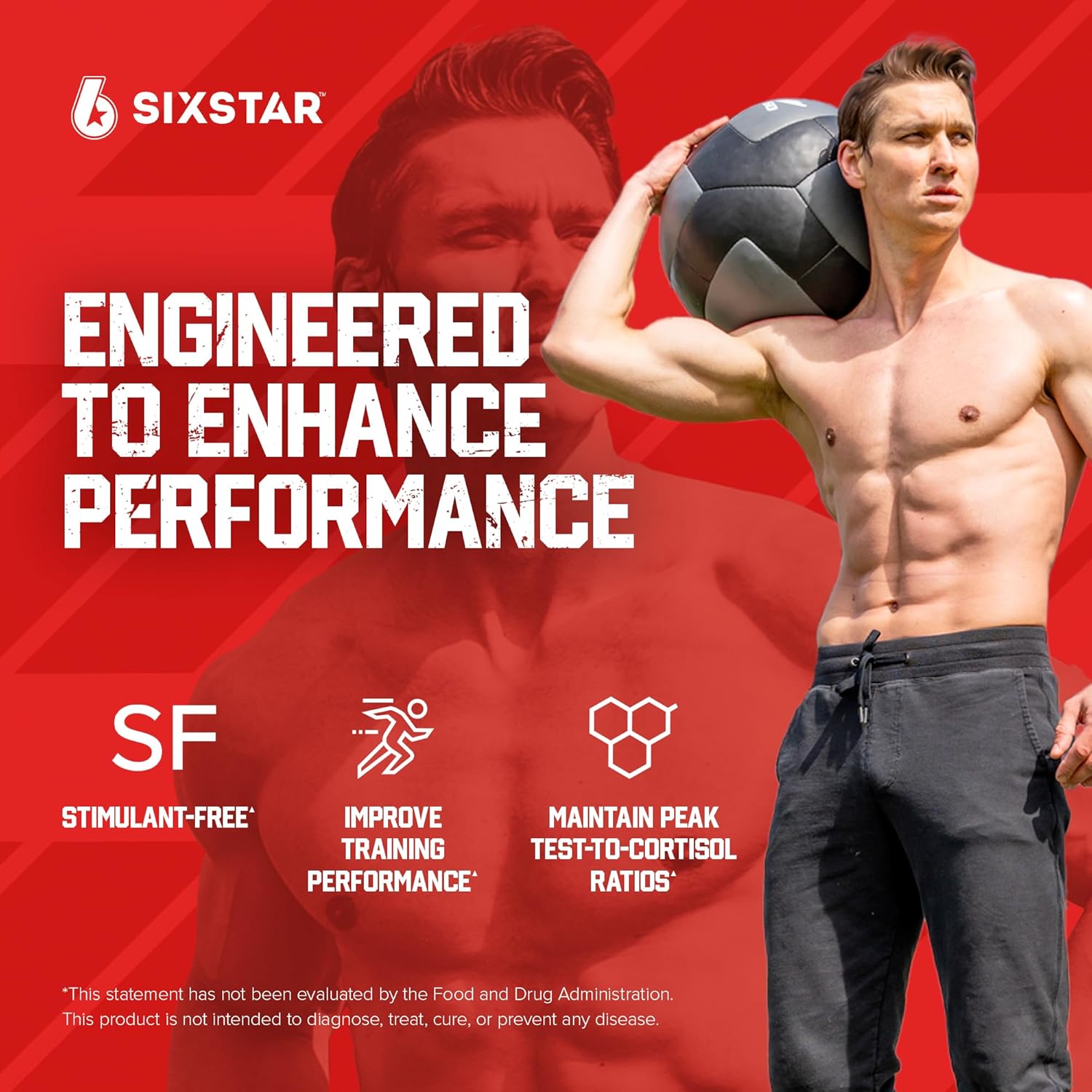 SixStar Elite Series Testosterone Booster 60 Caps - Görsel 3