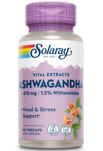 Solaray, Ashwagandha, 470 mg, 60 Vegetarian Capsules - Görsel 2