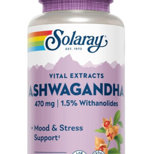 Solaray, Ashwagandha, 470 mg, 60 Vegetarian Capsules