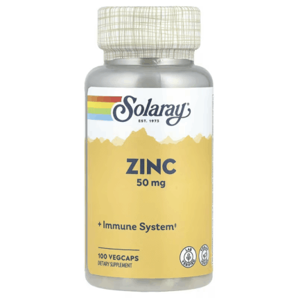 Solaray Zinc Pumpkin 50 mg 100 VegCaps