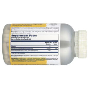 Solaray Magnesium Glycinate Sleep High Absorption 240 VegCaps - Görsel 2