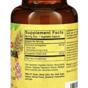 Solgar Ashwagandha Root Extract 60 Kapsül